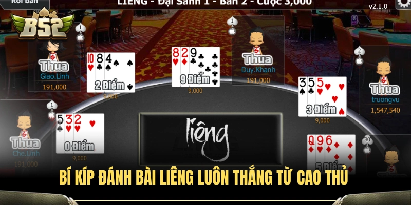 Mẹo đánh Liêng hiệu quả giúp gia tăng tỷ lệ thắng 